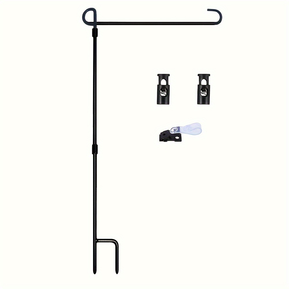 

Garden Flag Stand With Stopper & Clip - Durable Outdoor Decor Holder For Flags