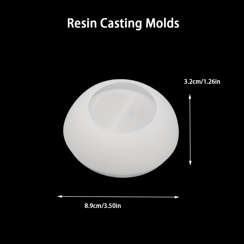 Silicone Resin Casting Molds For Diy Mini Bowls, Irregular Shaped Candle Cups And Decorative Mirror Crafts - Durable And Flexible Material, Jewelry Casting Supplies
