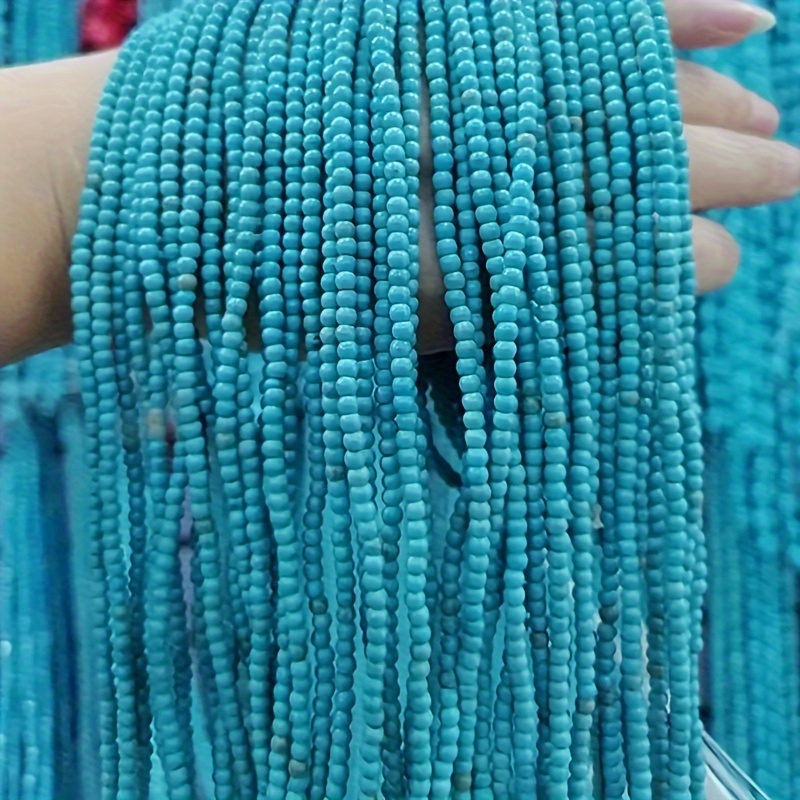 

Premium Quality 3mm Natural Turquoise Round Beads, 280 Pieces Per Pack For Jewelry Making, Ideal For Diy Necklaces And Bracelets Crafting Beading Supplies