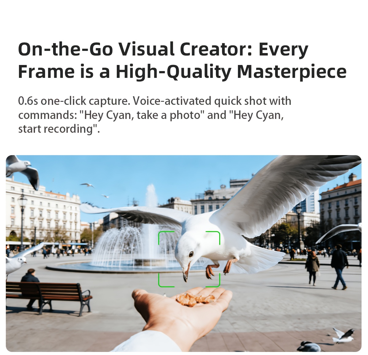 Lunettes intelligentes Zhizhi AI avec caméra haute définition 4K, enregistrement vidéo, interprétation simultanée GPT/recognition d'objets, lunettes intelligentes AI avec caméra et audio pour hommes et femmes Chatgpt