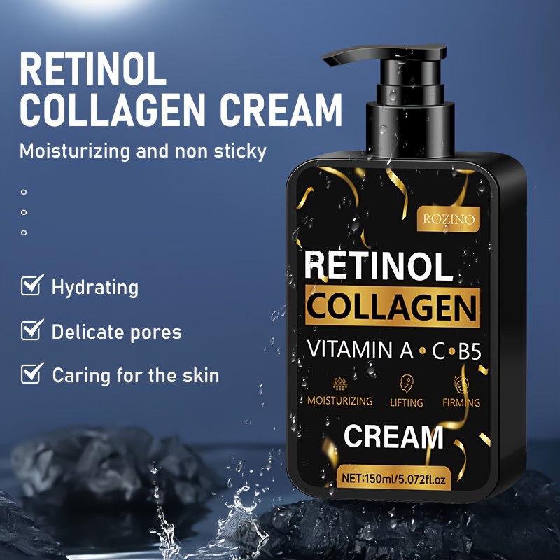 150ml Instant lift Firms collagen face cream, Instant facial lift cream, rich in collagen, super moisturizing, brighten Light Beige, Softens Light Beige, look reducing dark spots and Wrinkles appear, improving facial dullness and aging signs, anti-aging skincare