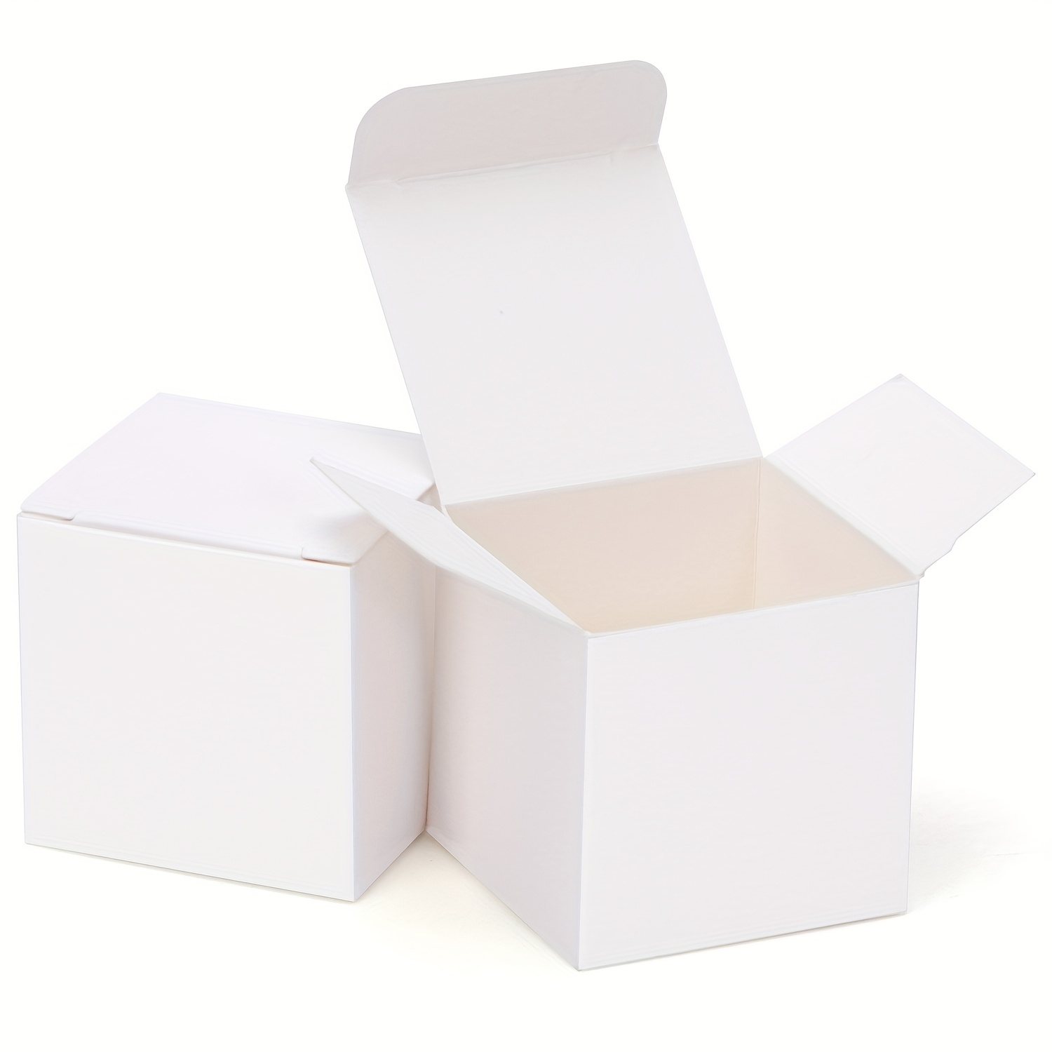 TEMU 25 Small Paper Boxes, 5x5x5cm/2x2x2in Square Paper Boxes, Exquisite Packaging Boxes, Mini Handmade Ornaments, Elegant Product Dividers, Birthday