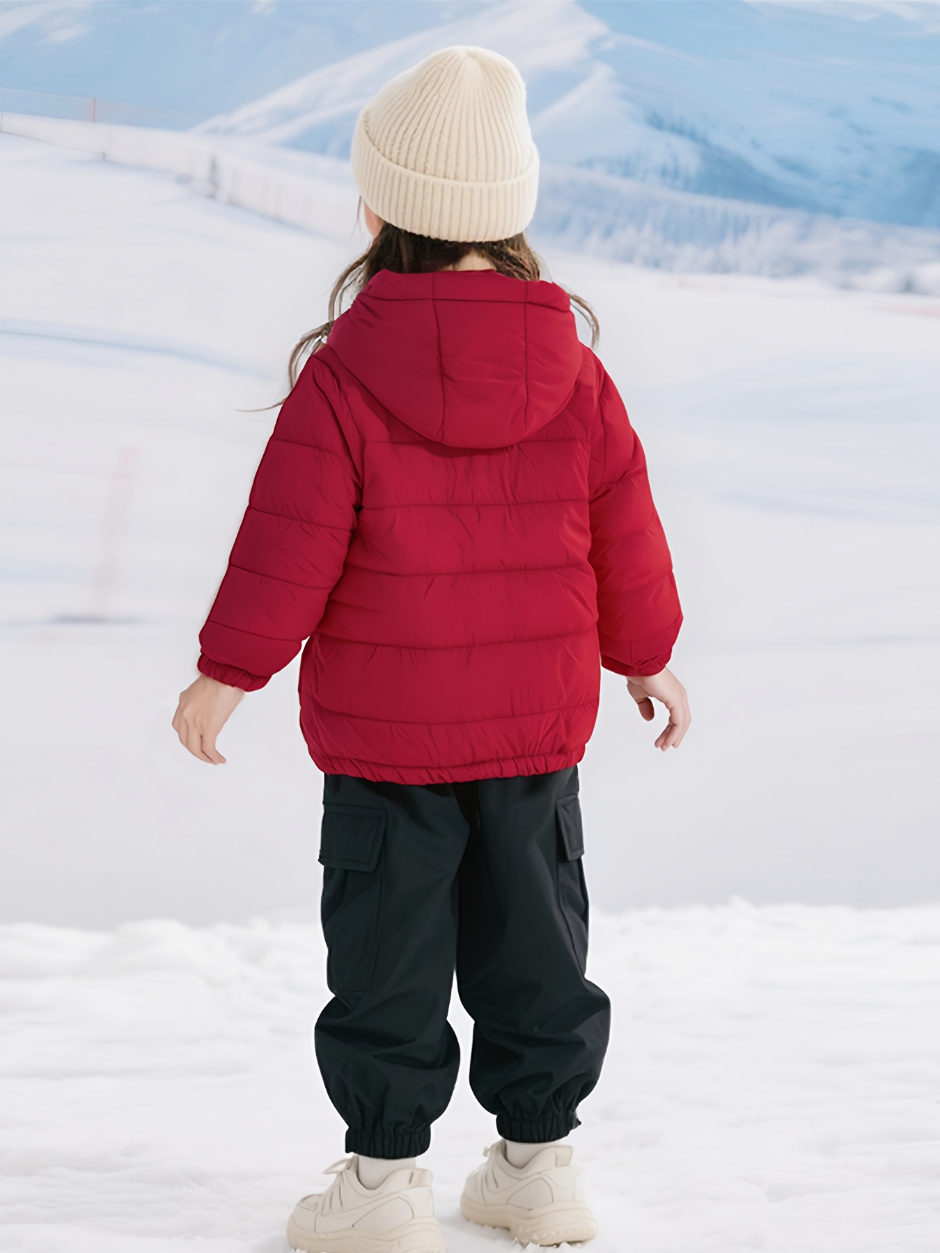 JOMAKE Girls' Lightweight Hooded Jacket, Soft Winter Outerwear