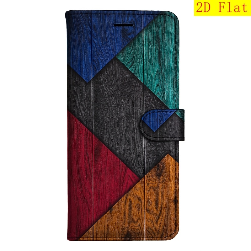 TEMU Phone Case - 2d -brown Magnetic Flip Wallet Case Card Holder Stand Suitable For Note S8 S9 S10 10 S20 20 S21 S22 S23 S24 S25 S5 S6 S7 4 J5 J7 A5