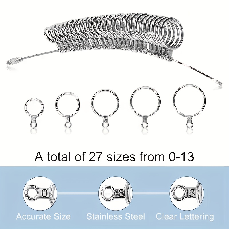 Ring Sizer Measuring Tape, Alloy Soft Tape Measure