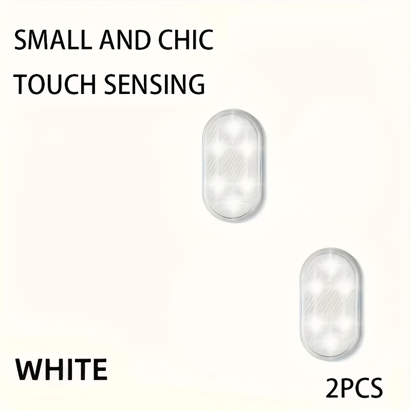 TEMU 2개 터치 센서 LED 조명, USB 충전, 터치 활성화 장식 조명, 리튬 폴리머 배터리 포함, 전자 부품 포함, ≤ 36V 작동 전압