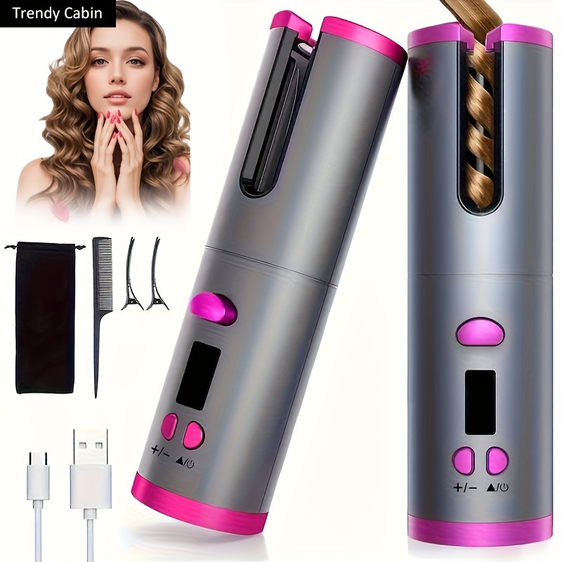 

Convenient Rechargeable Automatic Hair Curler To Create Beautiful Curls And Waves Without Effort