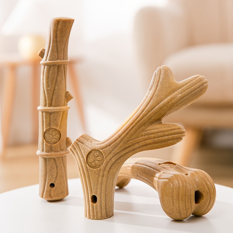 

Wooden Dog Chew Stick, Antler Style Toy For Small, Medium And Large Dogs, Corgi, , Durable Pet Toy, Pet Entertainment Supplies