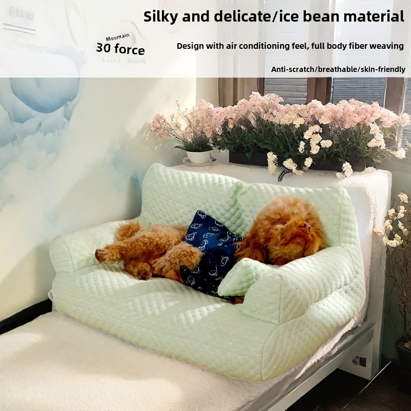 large   bean fabric sofa for dogs cats cooling durable bed with plush polyester fill   cozy sleeping for small medium large pets multi size options for living room bedroom   bed   design snug pet furniture Product details 5