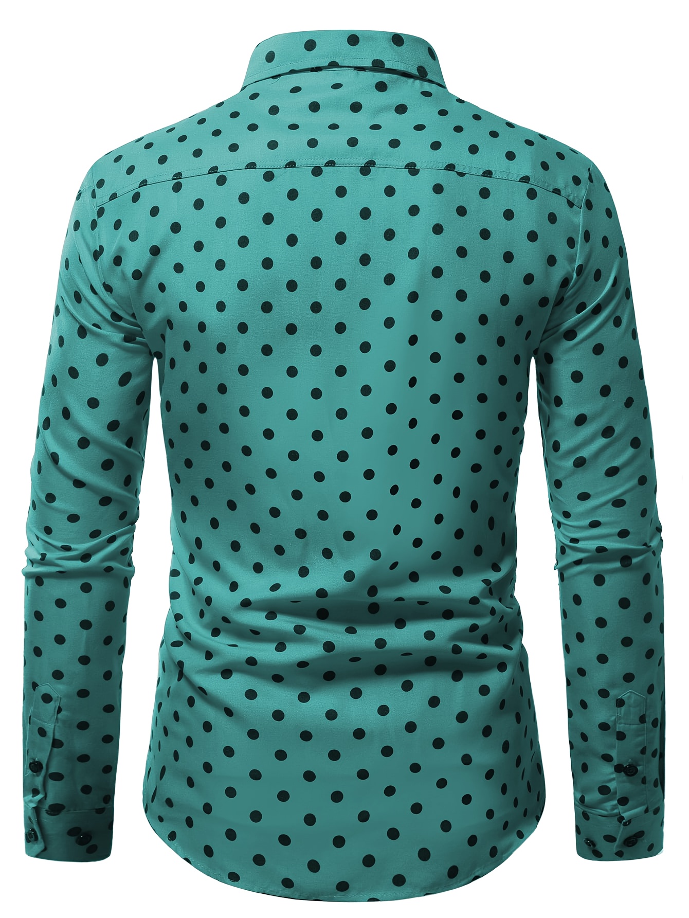green emerald velvet dress Michelle Green Polka Dot Midi Shirt Dress – Finery London main image 1