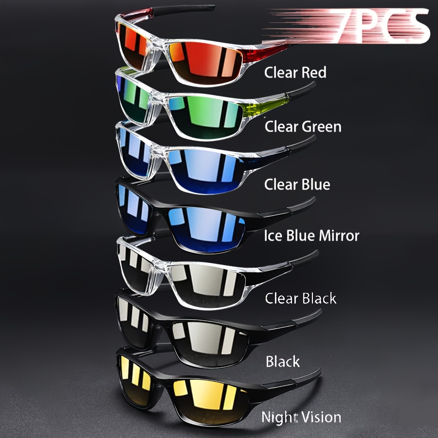 Image of 7pcs Pack Vintage Sunglasses For - Luxury Designer & Full-rim Eyewear Suitable For Professional, Outdoor, Casual Wear,, Retro Style, Normal Frame Size (hand Washable)