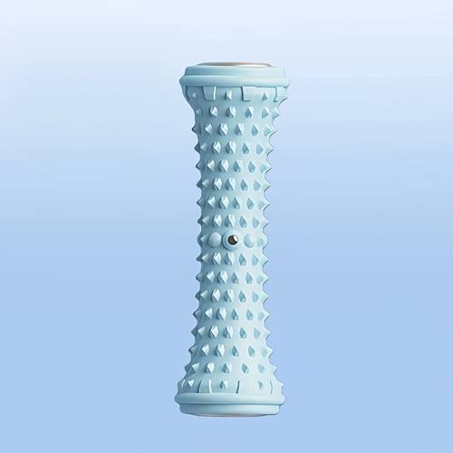 1 fascia roller, massage roller met diepe weefselmassage textuur oppervlak, thuisgebruik rollende trainer, handmatige bediening, kunststof materiaal voor verbeterd comfort, ideaal voor yoga en fitness liefhebbers, thuis fitness ervaring, yoga accessoire, stijlvol design, duurzame