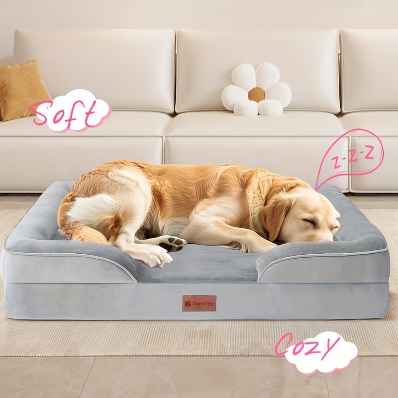 TEMU Dog Bed For Extra Large Dogs Xl - Dog Washable Bed, Memory Foam, Pet Couch For Large Dogs