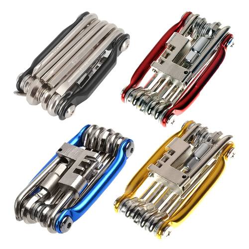 bicycle 11in 1 repair tool mountain bike wrench screwdriver hexagonal wrench bicycle repair kit