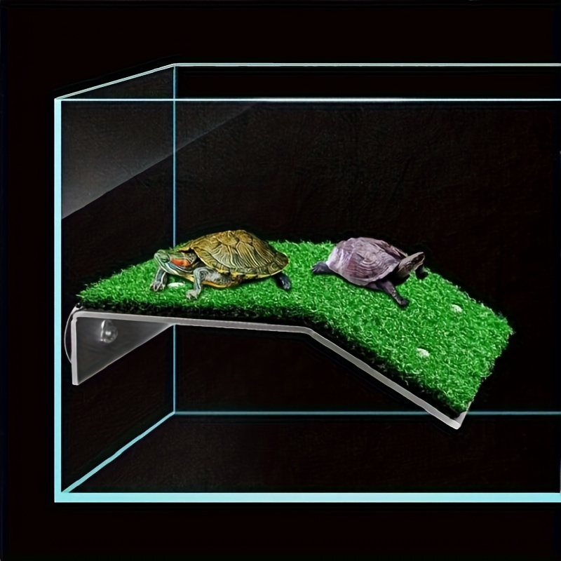 Aquarium Accessories Habitat Decor Turtle Basking Platform Floating Island  Moss