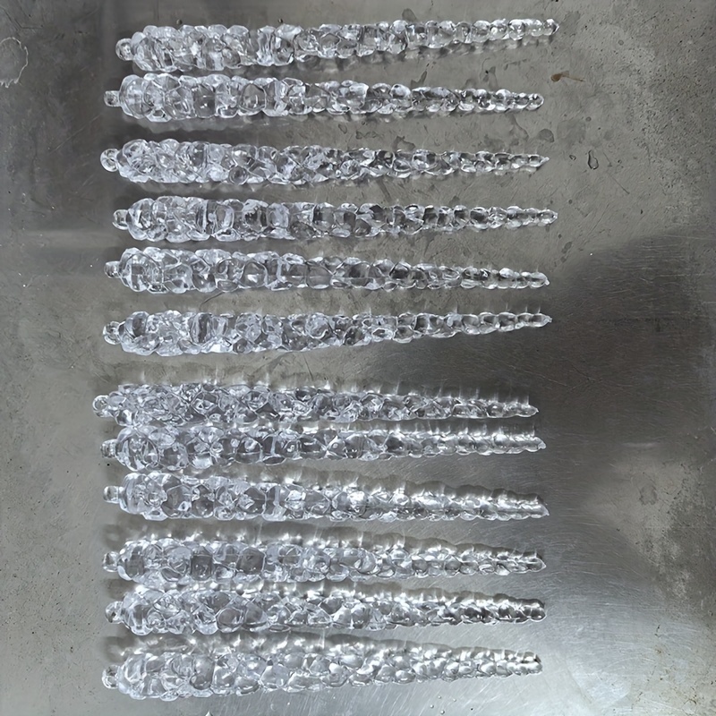 TEMU Christmas , Transparent Icicle Hanging Decoration, Christmas Decoration, Halloween Decoration, Home Decoration, Room Decoration, Scene