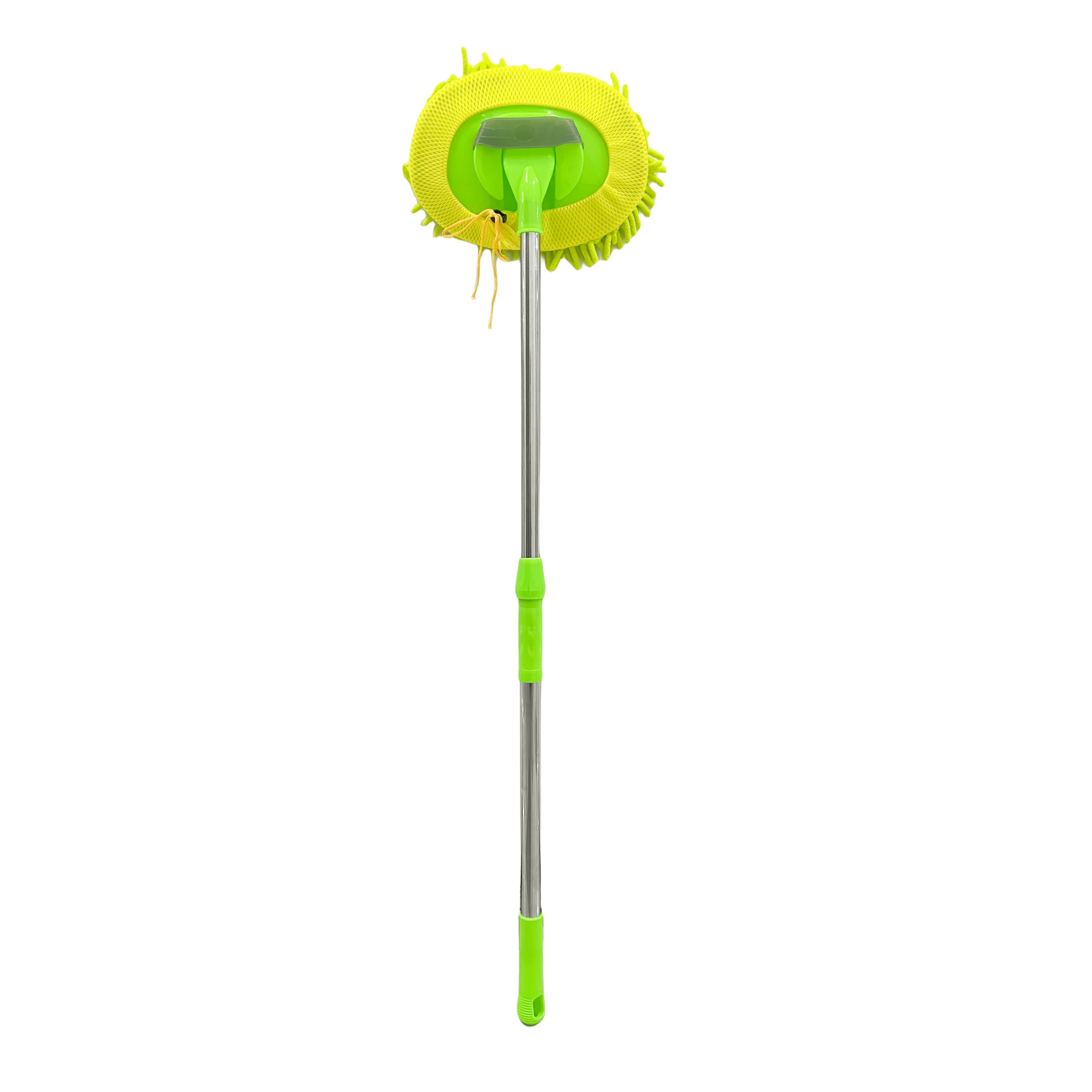 1pc Extendable Car Wash Mop, Long Handle Chenille Car Cleaning Brush, Car Care Product, Wash Brush Car Cleaning Tool, Green