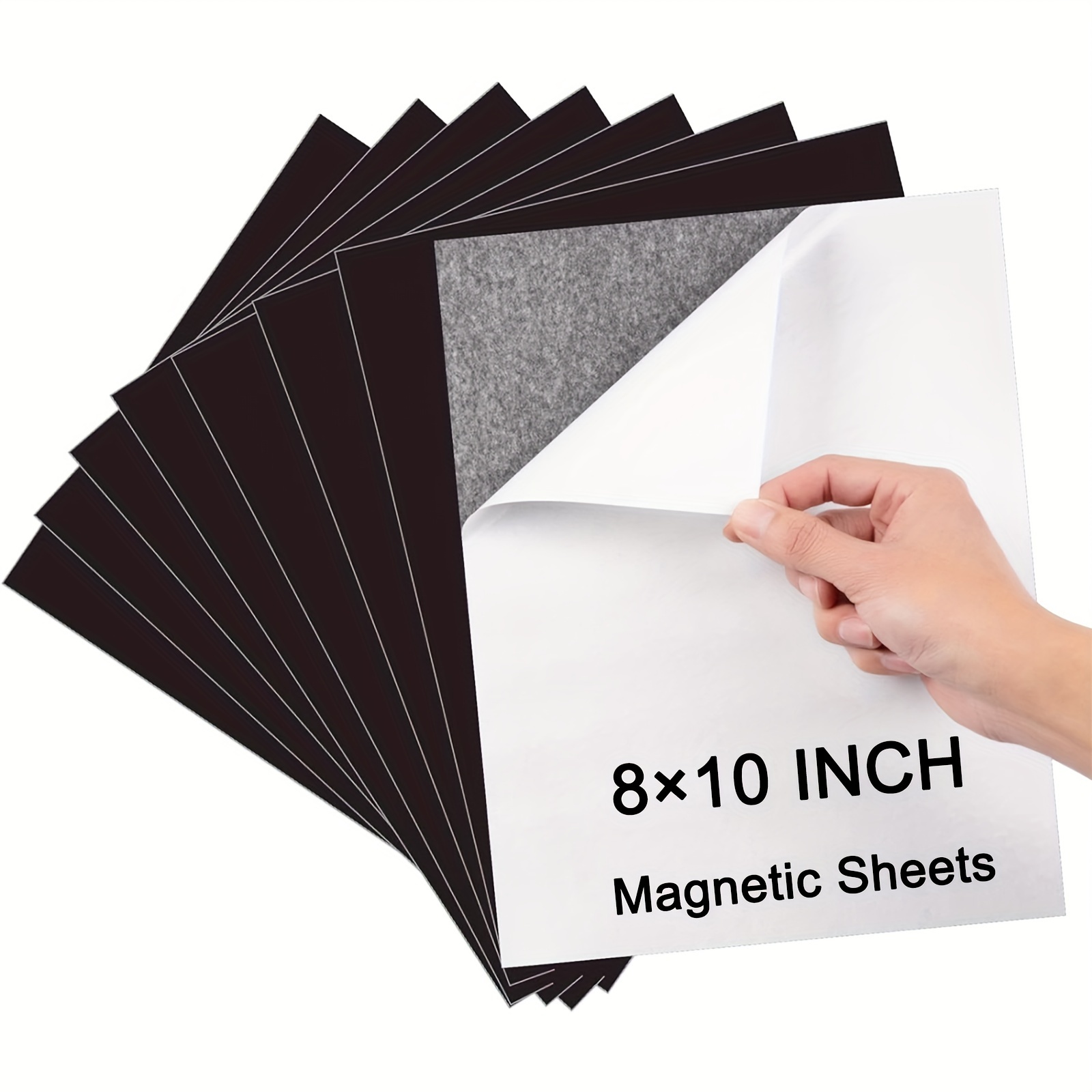 

Self Adhesive Magnetic Paper 5 Sheets Adhesive Magnetic Sheets With Adhesive Backing 16mil 8 X 10 Inches Flexible Magnet Sheets