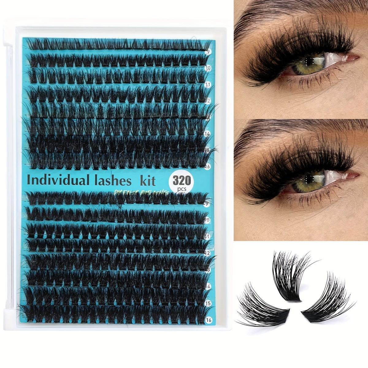 Fluffy Lash Clusters 80d Thick Eyelash Clusters D Individual Lashes Extension