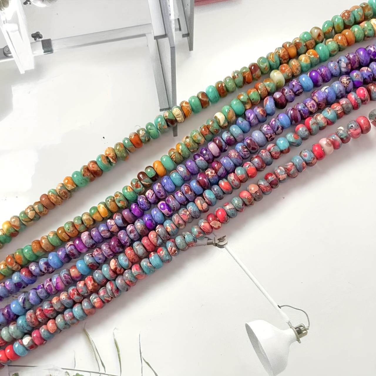 18Cm Imperial Stone Abacus Beads String for Handmade Jewellery