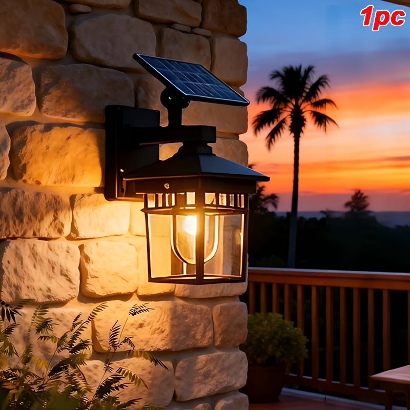 TEMU New Outdoor Solar Exterior Wall Light, Ip65 Waterproof, Suitable For: Home Decoration/outdoor Lighting/porch And Garden Lights