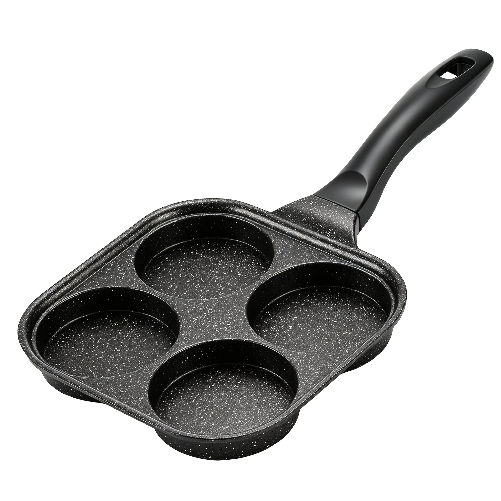 TEMU 1pc Premium Pans Breakfast For Eggs, Burgers And - Heat-resistant Wooden Handle, Release, Easy To Clean - Perfect For Home Kitchen Cooking