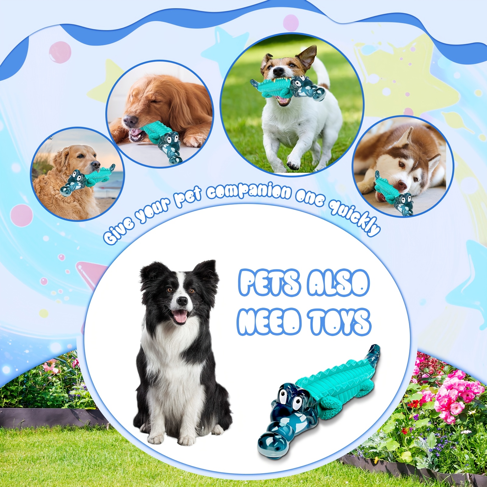 Indestructible Dog Chew Toys: Dog Toys For Large And Medium Dogs - Dog Toys For Dogs Who Like To Chew - Tough Dog Toys