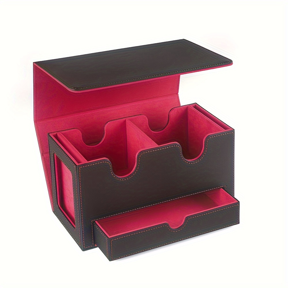 Exquisite Large Box Capacity Trade Card Deck Box Toy Magnetic Closed Game Card Storage Collection Game Card Cass