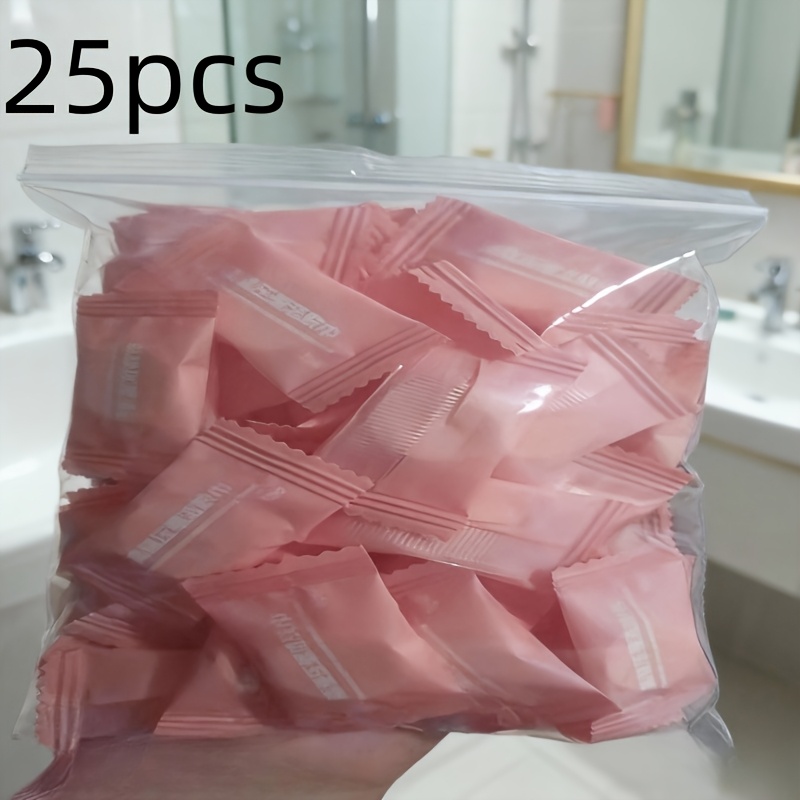 25pcs Disposable Compressed Towels, Portable Disposable Absorbent Towels, Suitable For Outdoor Travel And Camping