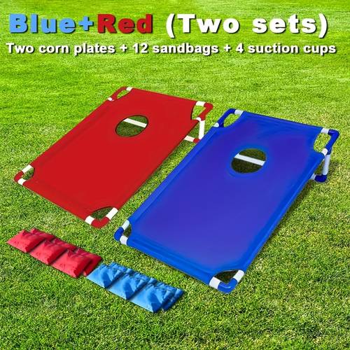 cornhole game set 12 bean bags red and bag cornhole boards gift box suitable for outdoor camping backyard fun indoor party games beach yard games a for holiday gifts and party supplies