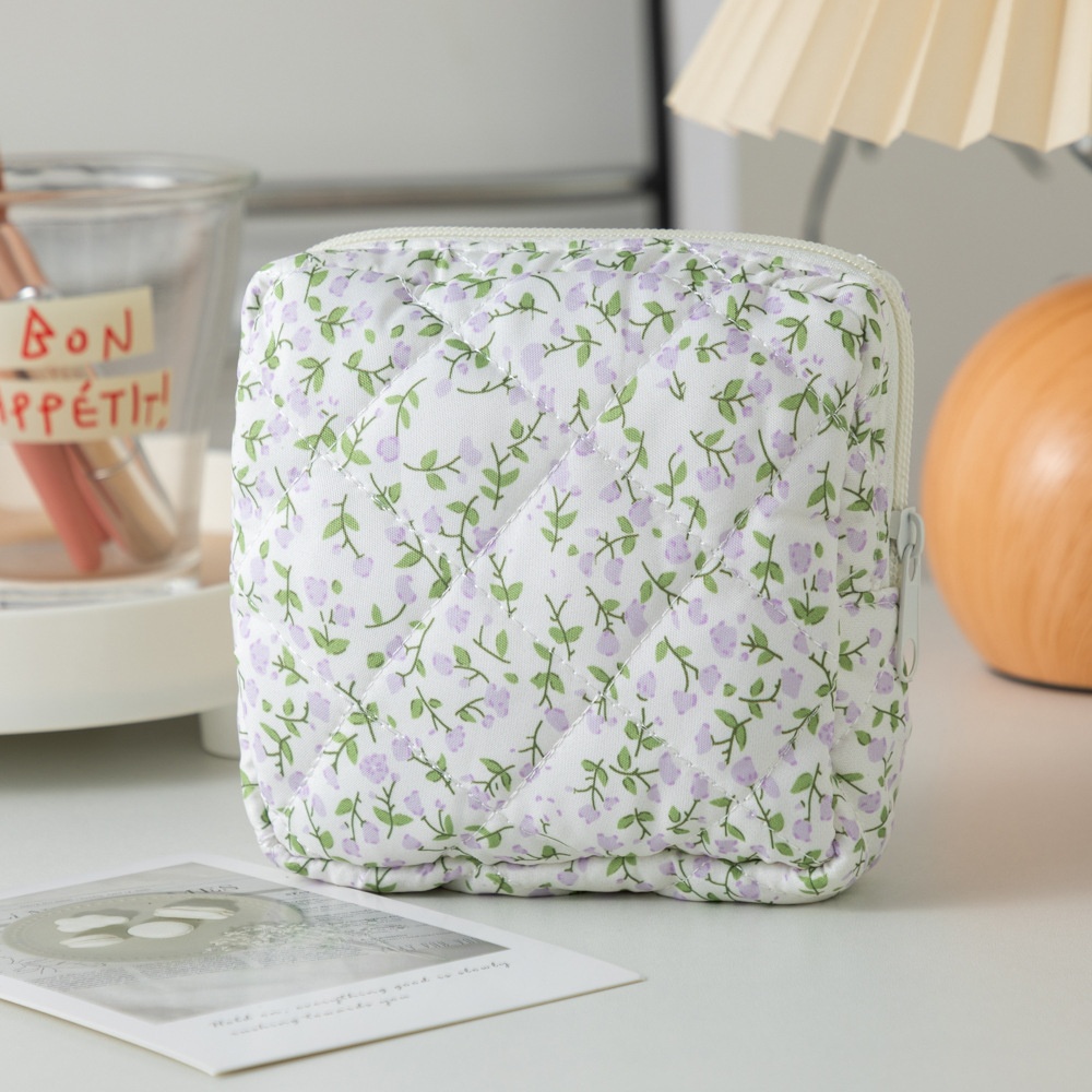 TEMU Borsa Quadrata con Stampa Cartoon, Borsa Portatile per Assorbenti Igienici da Donna, Borsa per la Privacy Mensile per Studentesse, Organizzatore