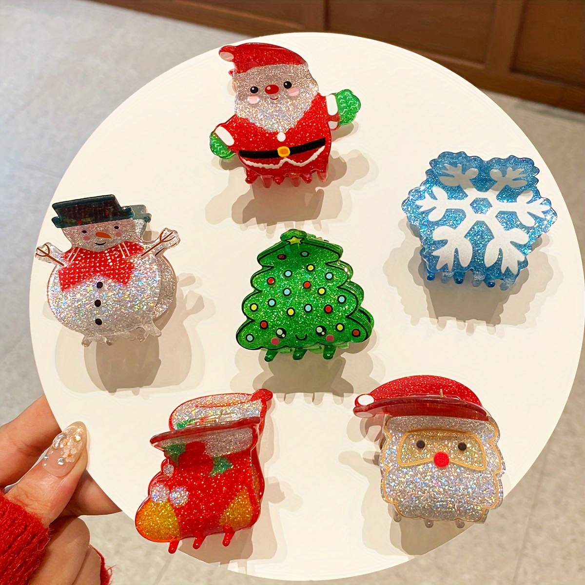 

6pcs Christmas Set For Women - & Sweet , Size, Pvc, For , Christmas Decor