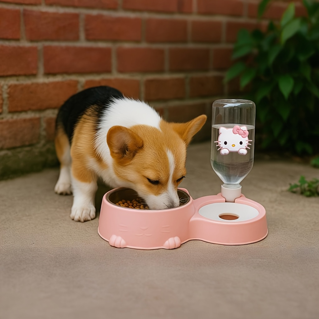2-in-1 Sanrio Hello Kitty Stainless Steel Gravity-Fed Pet Bowl... product image 7