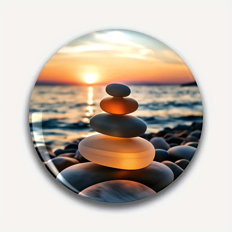 Round Durable Magnet Refrigerator, Suitable For Refrigerators, Whiteboards, Crafts, Photos, Stickers, Postcards, Tools, Kitchen Additions, Girlfriend Gifts, Holiday Gifts, With Patterns