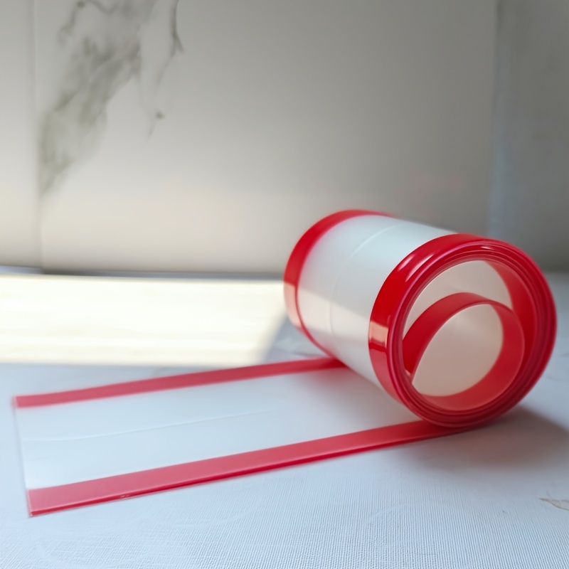 Image of 10cm X 1.2m Plastic Door Seam Protection Device - Safety Finger Pinch Protector For Home And Office Use
