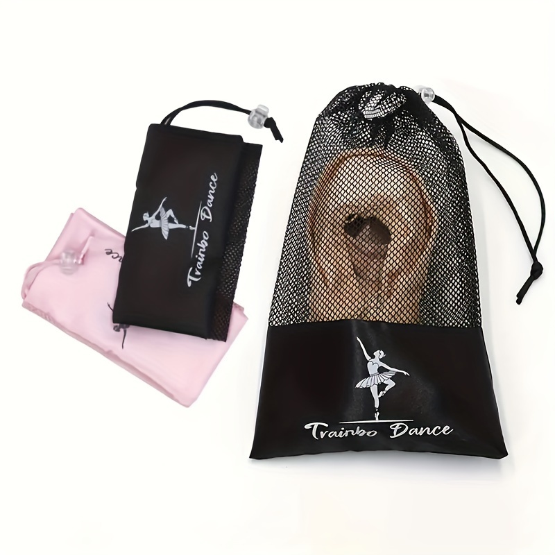 

Ballet Dance Travel Shoe Bags - Ballet Dance Shoe Organizer With Mesh And Velvet Pockets For Christmas Trip And