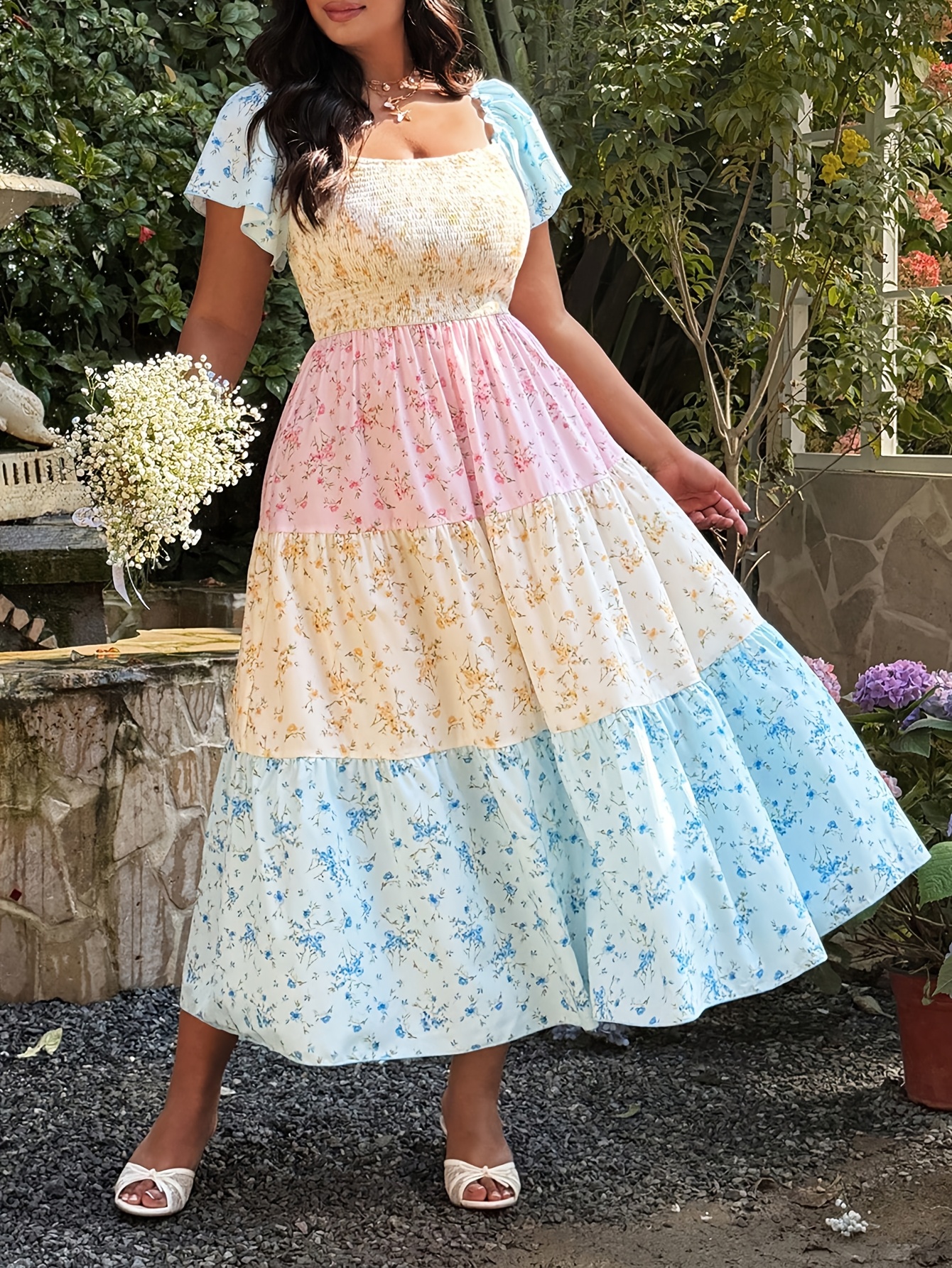 elegant print dresses Sundance Floral Paisley Maxi Dress - S Size - Women's Dresses main image 0