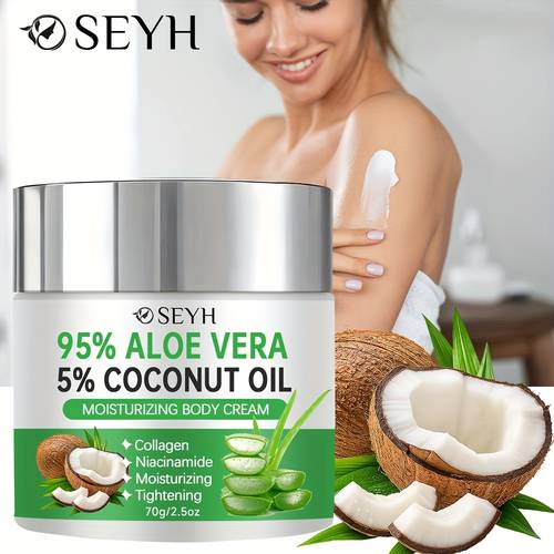 seyh moisturizing firming body cream suitable for types with collagen shea butter hyaluronic acid retinol niacinamide coconut oil aloe 48 hour hydration tone dry skin ideal for xmas mothers fathers day gift