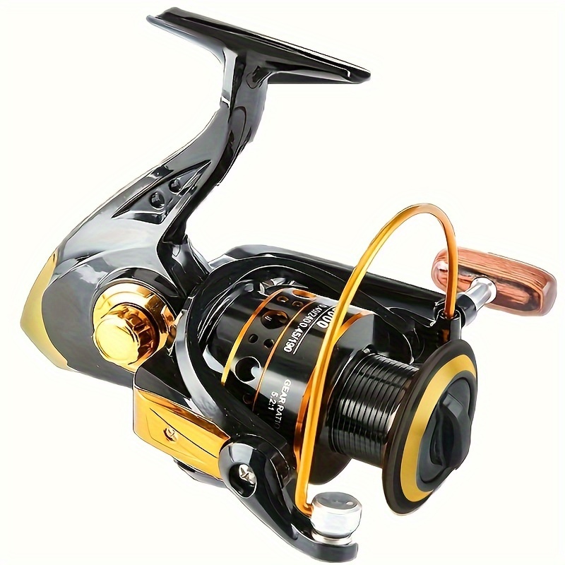 1pc Foldable Fishing Reel With Metal Body & Spinning Wheel, Suitable For  Casting And Spinning Rods, Rock Fishing