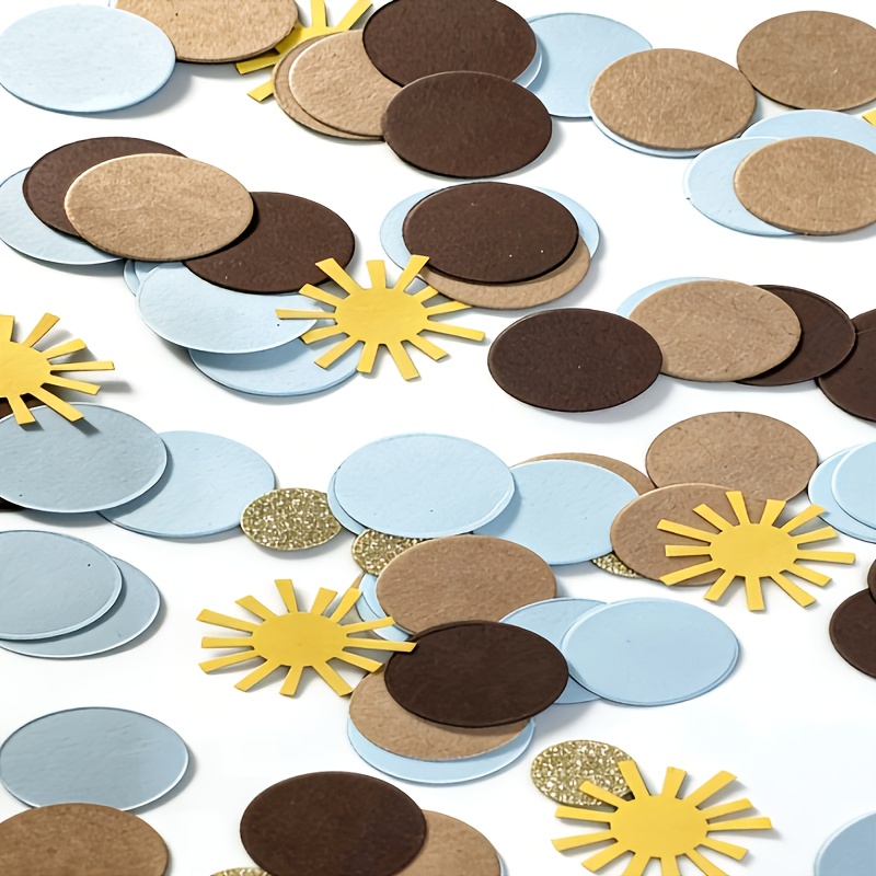 Image of A Pack Of 105 Colorful Confetti Round Pieces, Perfect For Decorating Birthday Parties, Anniversaries, Back-to-, Weddings, And Valentine's Day Celebrations