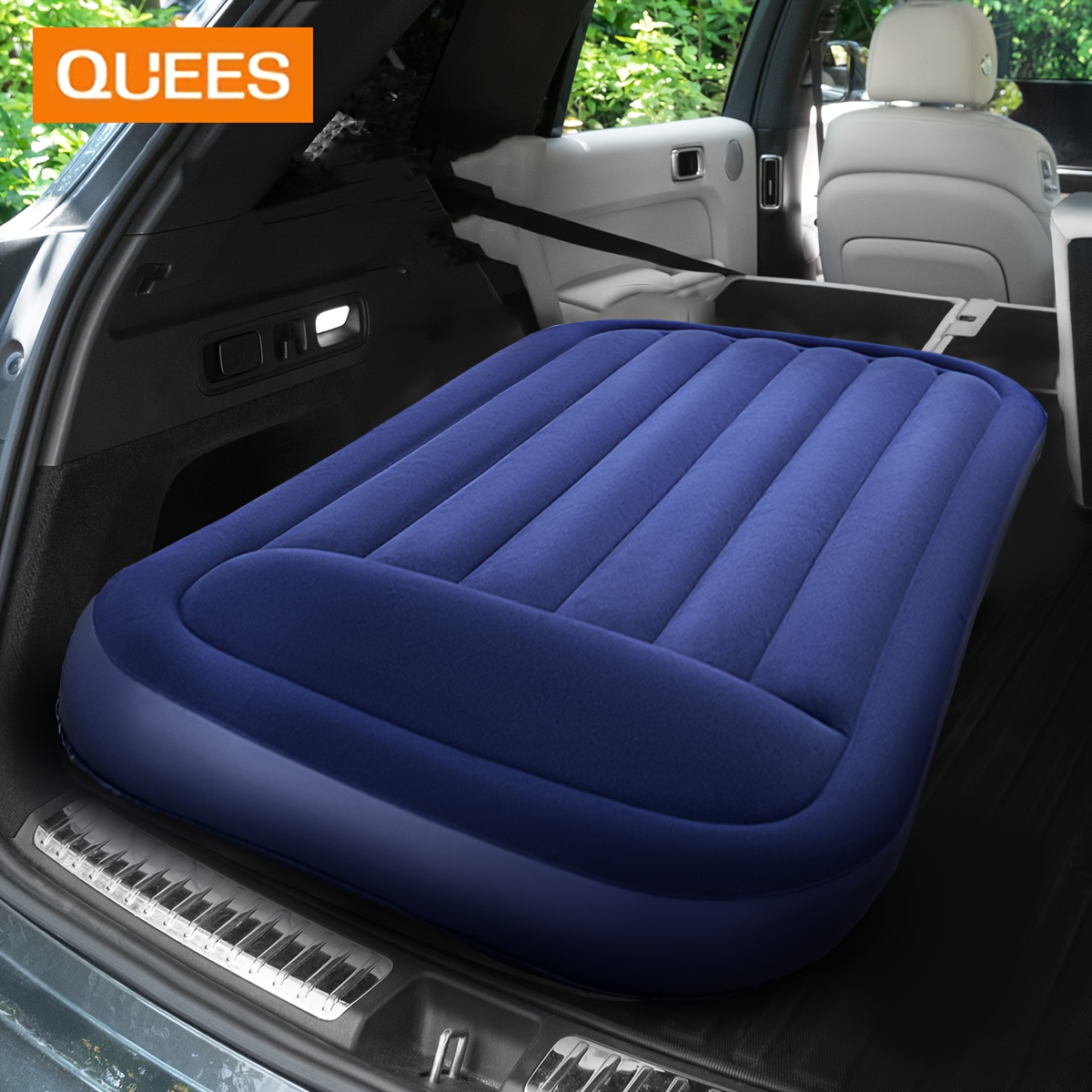 

Quees1pc Car Airbed With Pump, Bed For Camping Blow Up Mattress, Sleeping Pads Inflatable Camping Pad For Suv Truck Rv