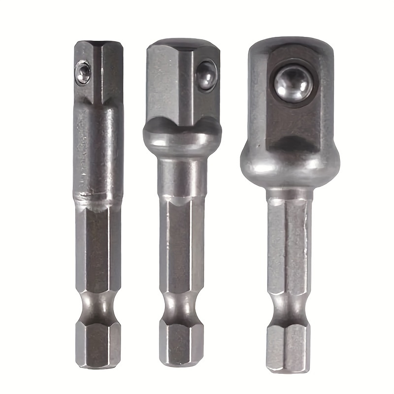 

Drill Socket Adapter Kit Impact Drill Extension Bit Socket Adapter Kit 1/4'' 3/8'' 1/2'' Square Head 1/4'' Hex Shank Drill Tools