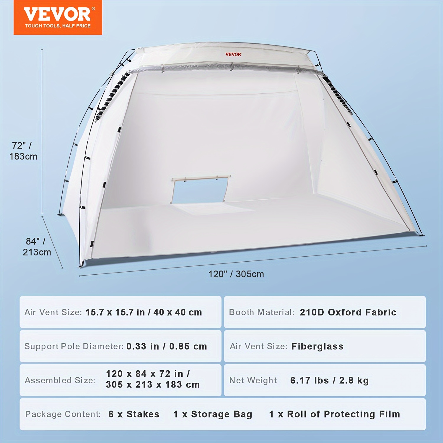 Large Spray Shelter with hotsell Built-In Floor & Screen, Portable Paint Booth for DIY Spray Painting, Hobby Paint Booth Tool Painting Station