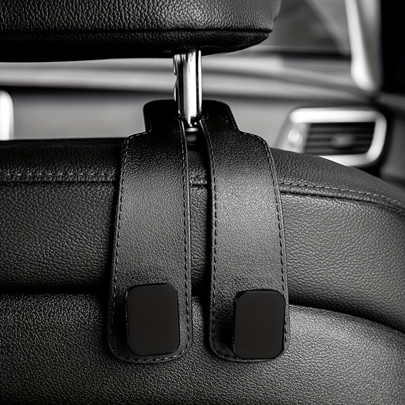 TEMU Hooks For Hanging Bags On Car Headrests, Designed To Organize And Hold Items On The Back Of Seats