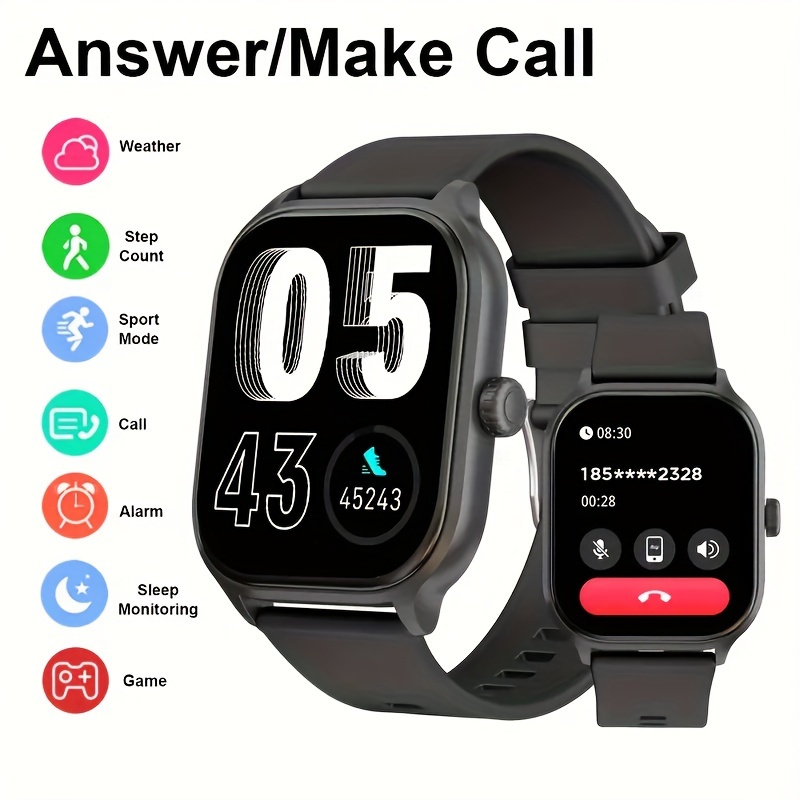 

Smart Watch, For /andriod, Wireless Calling/dial, Multi -sport Mode, Calling Reminder And Rejection, Suitable For Men And Women, Sports Watches, Change Wallpaper, Fitness Monitoring