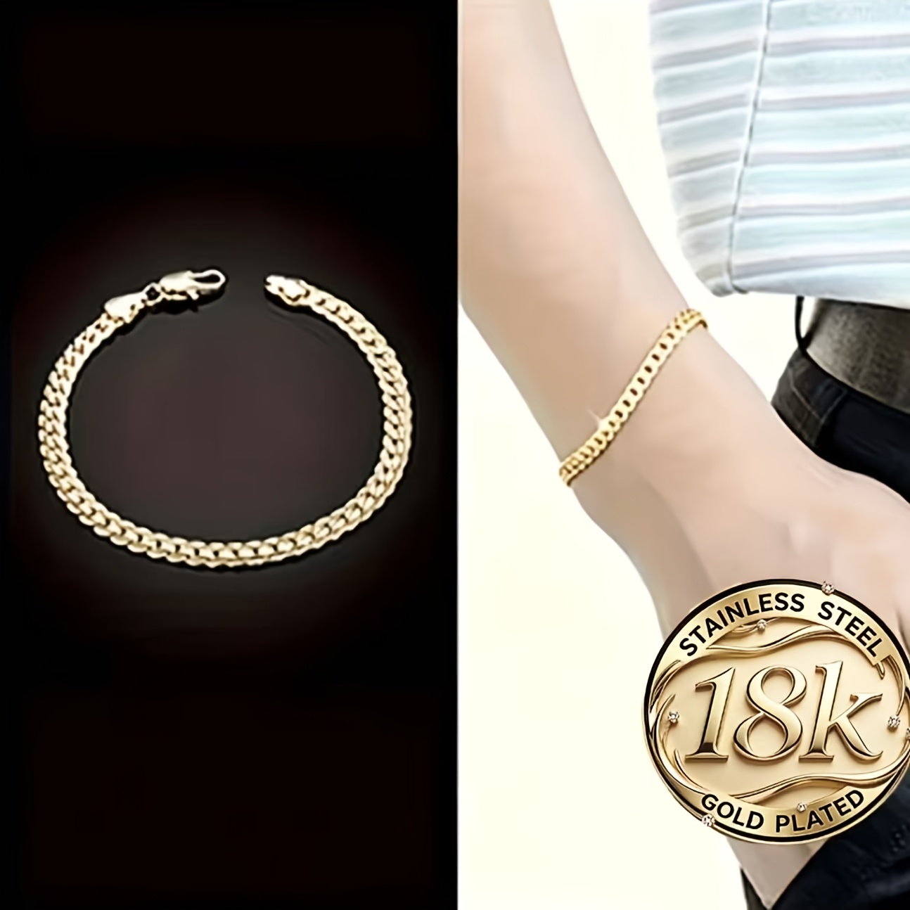 2pcs High-Quality 316 Stainless Steel Material Bohemian Elegant Style Design Bracelets, Fashion Daily Accessory Golden Woven Bangle, All-Season Versatile Jewelry, Versatile High-End Jewelry