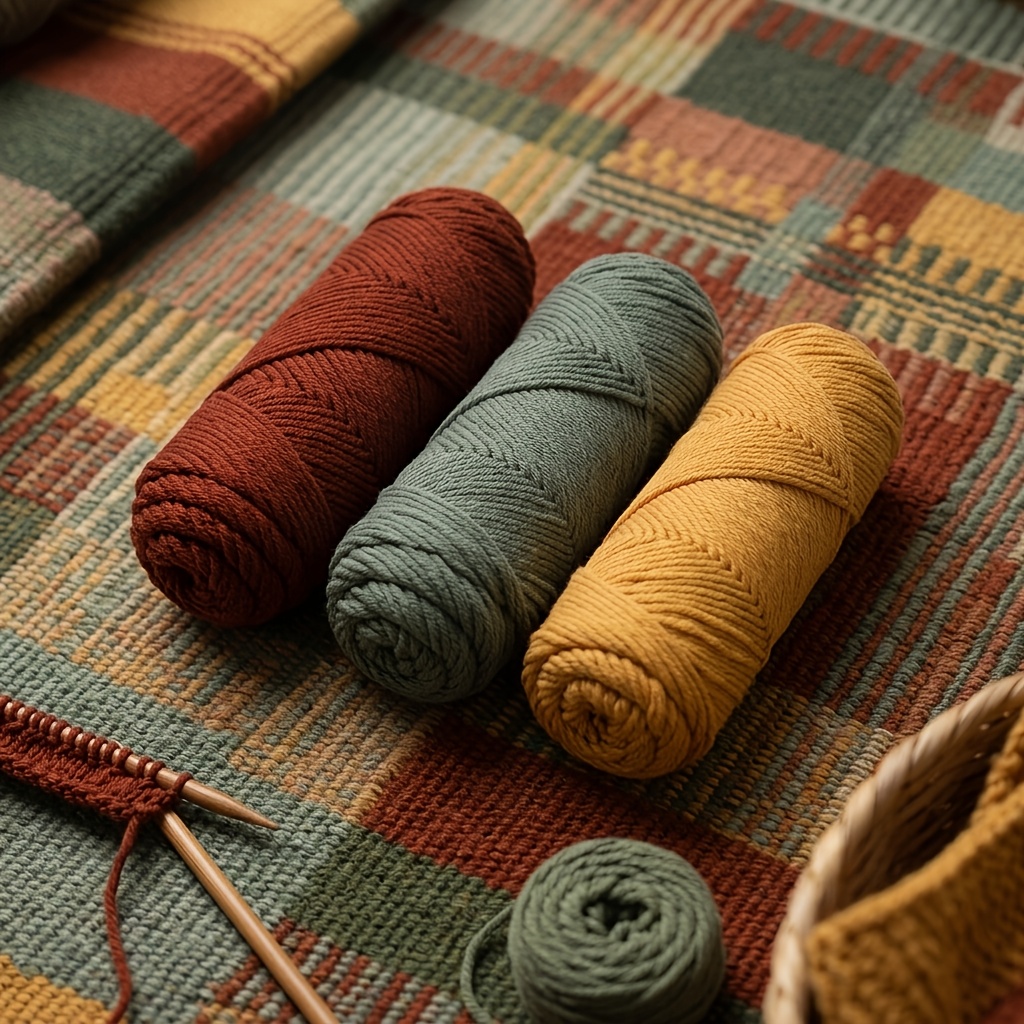 TEMU Luxury 3pcs 300g /macaron/morandi High-quality Wool Color-blocking Set, Hand-knitted 8-ply Chunky Wool Yarn. (3pcs/300g/10.59oz) Used To Knit