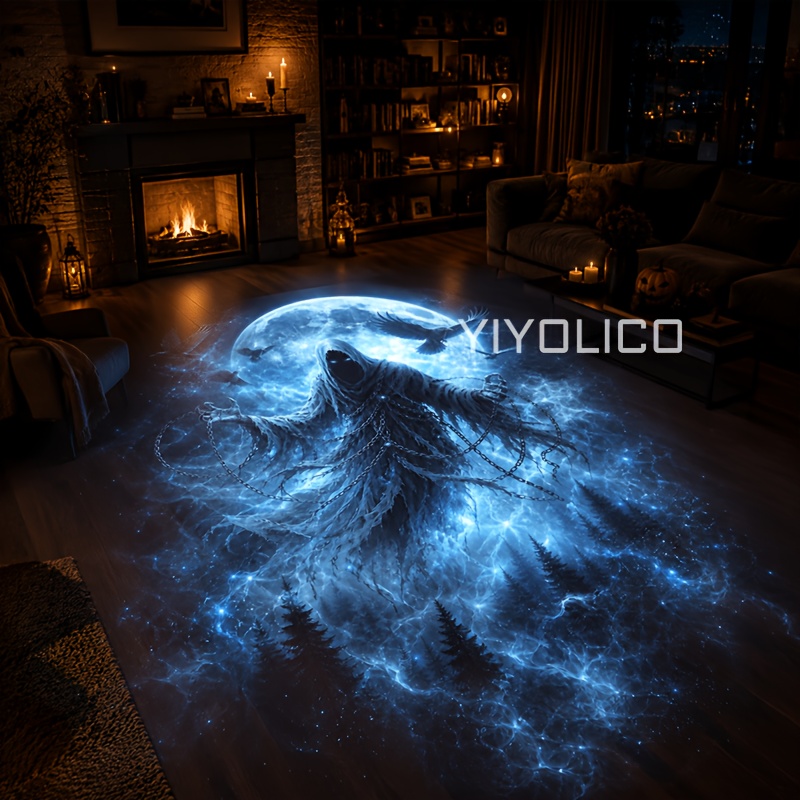 USB-Powered Smart Projection Night Light with 360° Adjustable LED