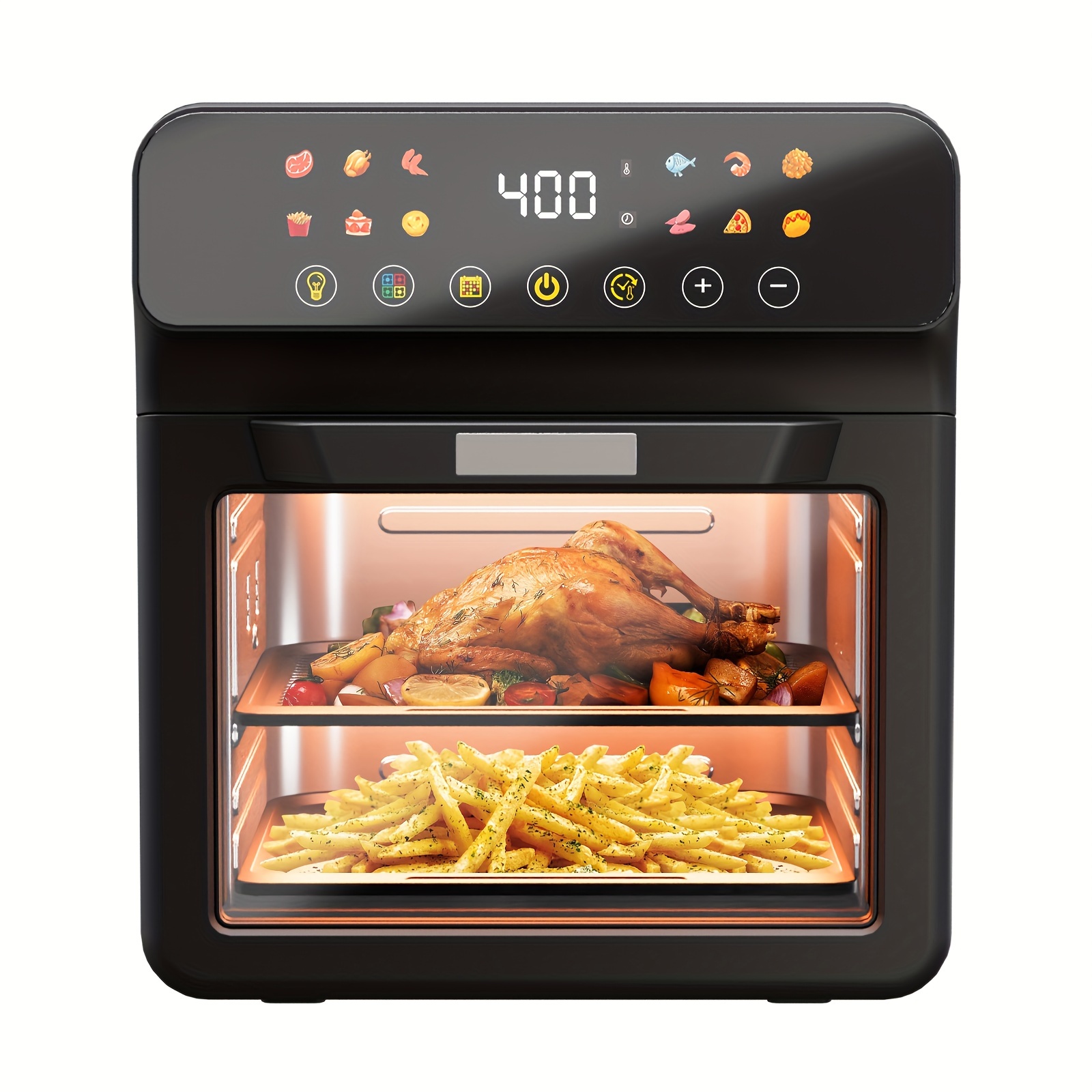 

Bluebow 12qt Countertop , Air , Roast, , , , Fry Oil-free, Steel, Led Touchscreen, , Cooking, -saving ,