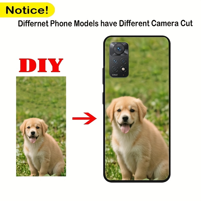 TEMU Diy Customized Photo Phone Case Suitable For Xiaomi Redmi Note 11 11s 11e 11t Pro   4g 5g, Personalized Phone Case With Custom Picture Frosted
